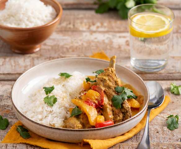 Azjatyckie curry z dynią i żeberkami