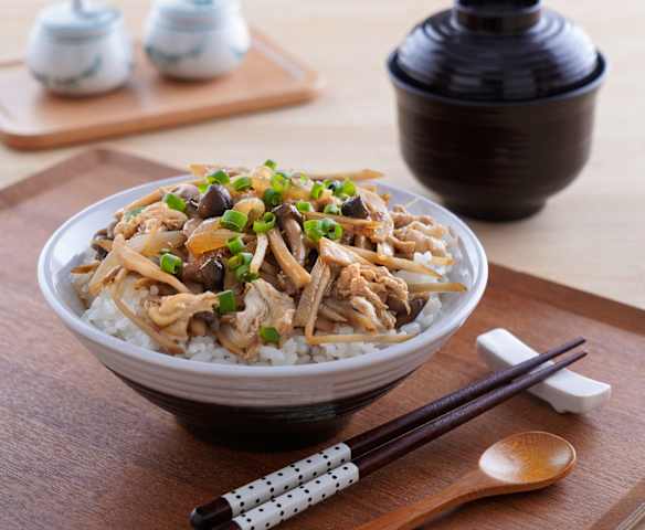 牛蒡野菇蓋飯