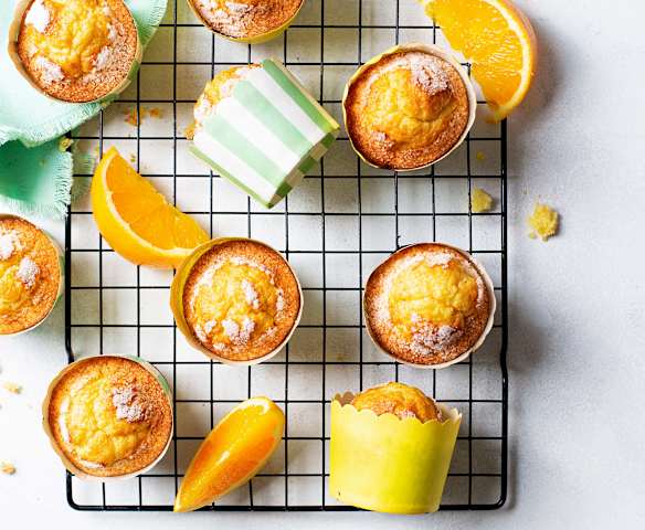 Magdalenas de naranja