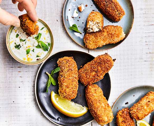 Fish cakes de sardines et pommes de terre