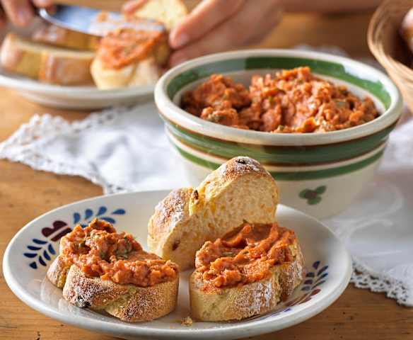 Bohnen-Paradeis-Aufstrich