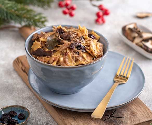 Łazanki z kapustą kiszoną i żurawiną