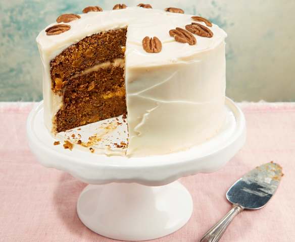 Apricot and Caramel Carrot Cake