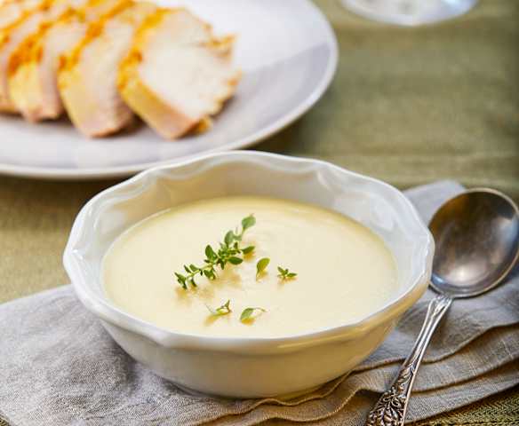 Turkey Breast with Creamy Potato Soup