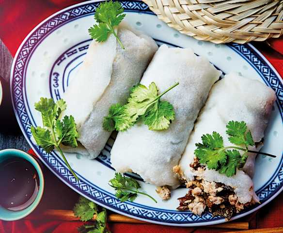 Banh cuon (crêpes vietnamiennes au porc)