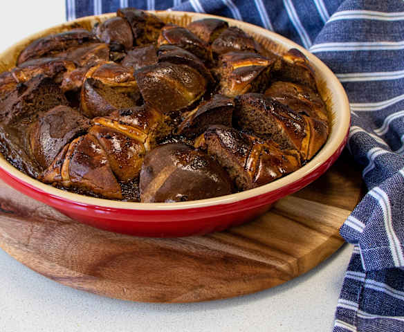 Mocha eggnog easter bake