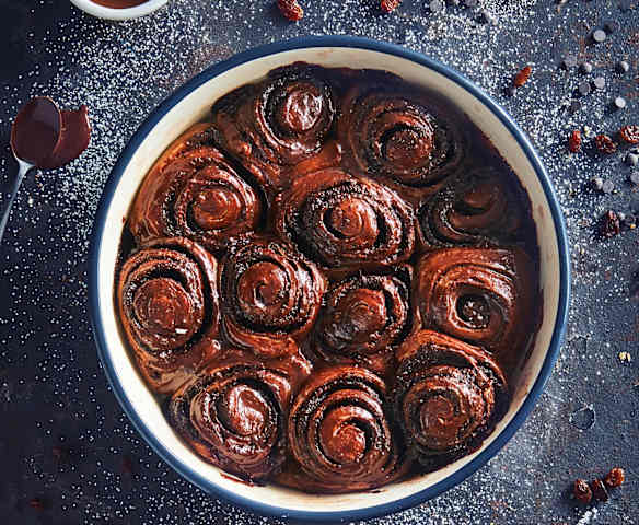 Torta girelle al cioccolato