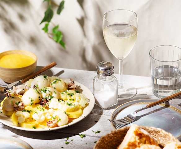 Ensalada de sepietas y patata