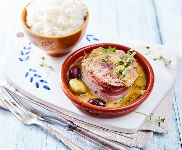 Zypriotische Rindfleischpäckchen mit Reis