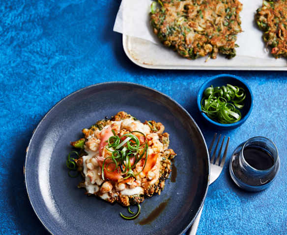 Prawn okonomiyaki (Diabetes)