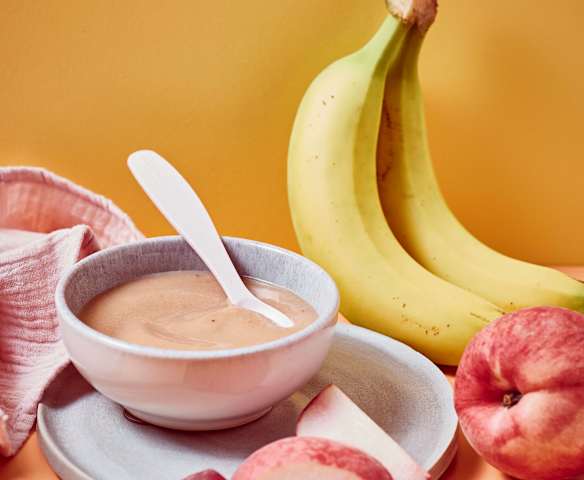Pfirsich-Bananen-Püree
