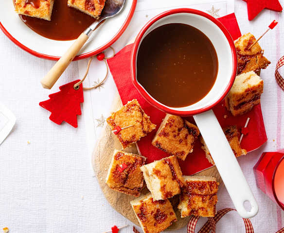 Bocaditos de chocolate blanco y caramelo salado