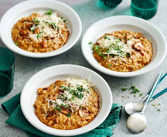 Mushroom Brown Rice Risotto (Diabetes)