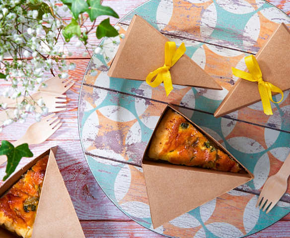 Quiche di zucchine e fiori di zucchina