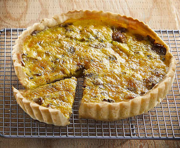 Quiche ai funghi e Fontina