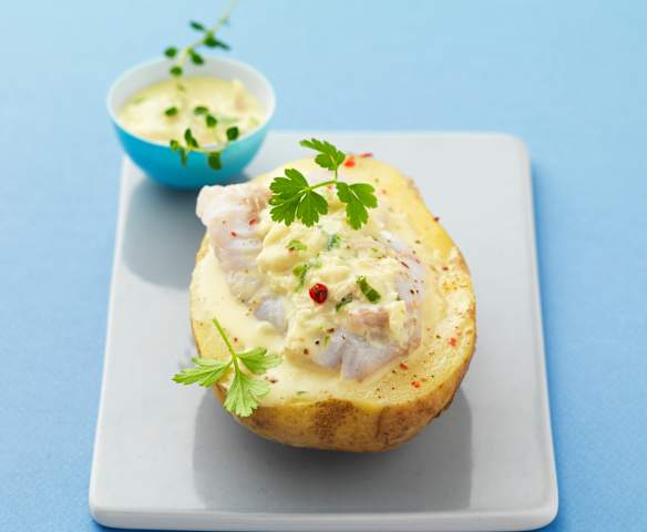 Pommes de terre farcies au lieu noir