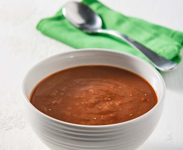 Sopa de frijol con quinoa
