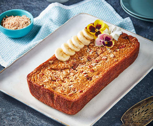 Pan de plátano saludable