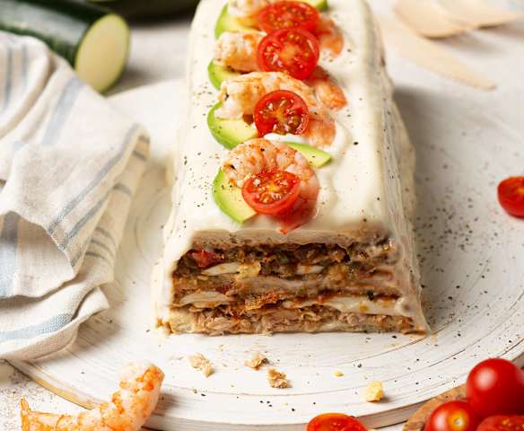 Pastel frío de pisto