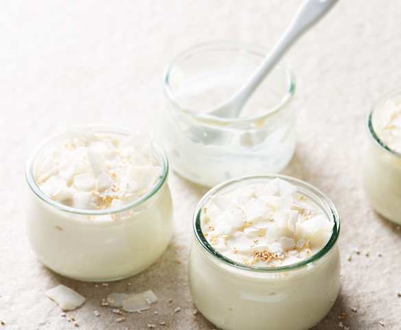 Yogur líquido de coco en Varoma