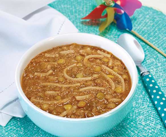 Erişteli Yeşil Mercimek Çorbası (7 aydan büyük bebekler için)