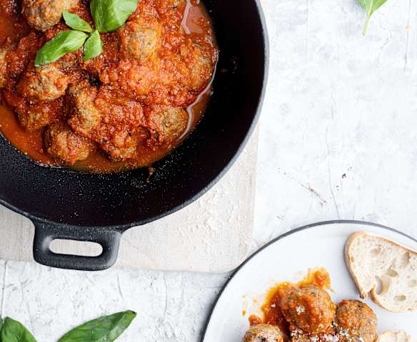 Albóndigas de ternera con tomate (Batch cooking) Albóndigas de ternera con tomate (Batch cooking)