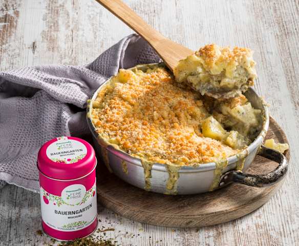 Erdäpfelgratin "Bauerngarten"