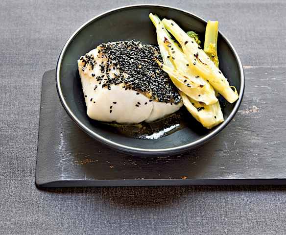 Cabillaud et fenouil aux graines de nigelle
