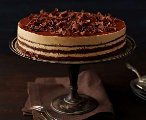 Torta al cioccolato e caffè