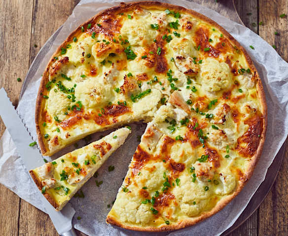 Blumenkohl-Schnitzel-Quiche
