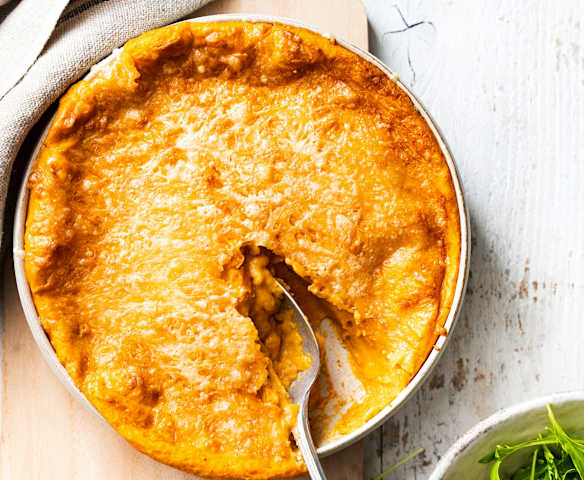 Gratin de butternut et polenta au comté