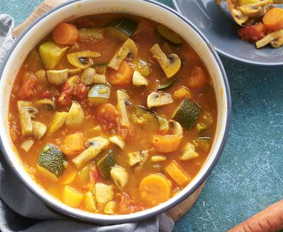 Guiso de verduras al azafrán