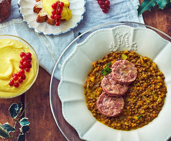 Menù: Cotechino, lenticchie e crema per Pandoro (Bimby Friend)