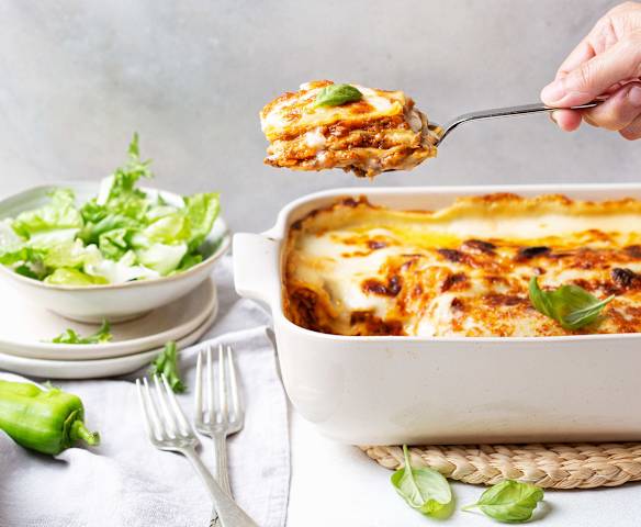 Mantarlı Bolonez Soslu Lazanya