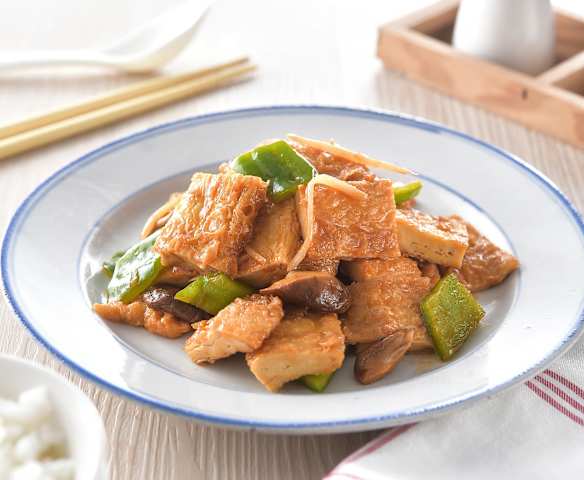 茄汁炒豆包