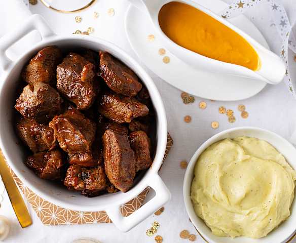 Ternera en salsa con glaseado en cocción lenta