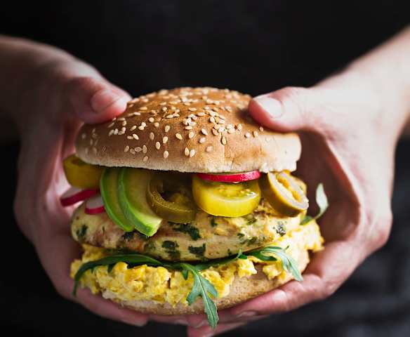 Jalapeño and Lime Chicken Burger