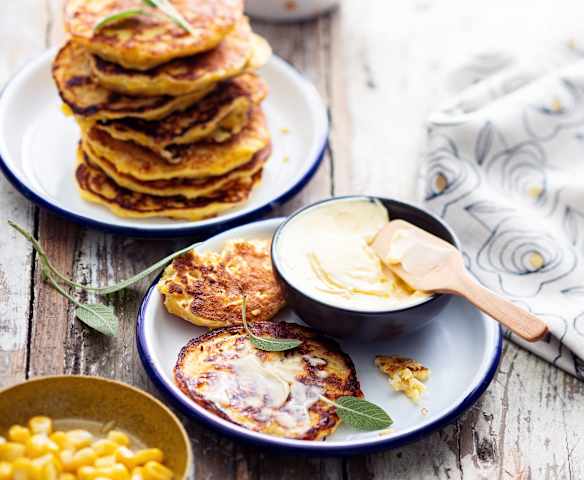 Baby-friendly Sweetcorn and Ricotta Fritters