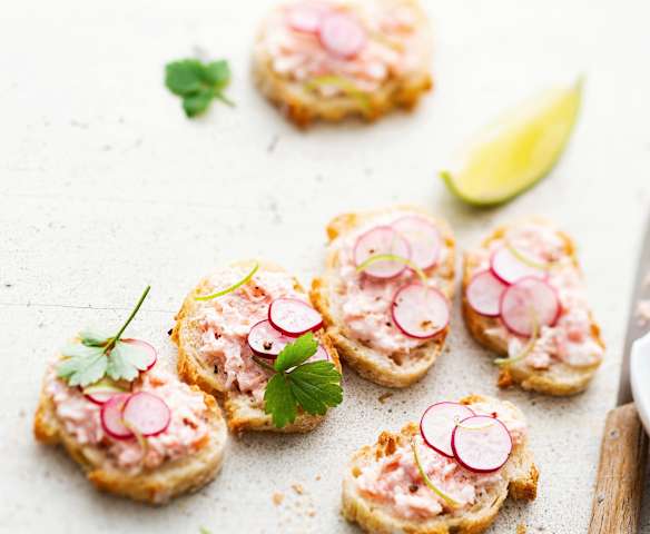 Tartinade aux deux saumons et citron vert
