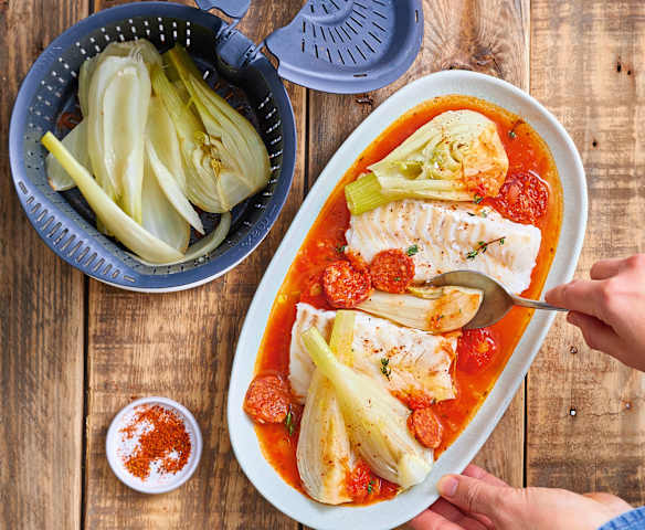 Cabillaud au chorizo