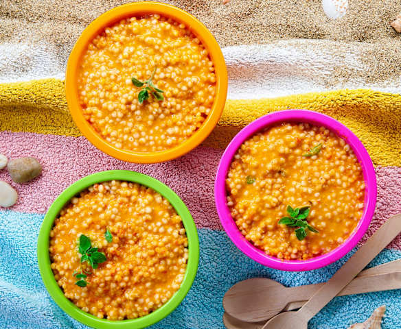 Sorgo con mandorle e peperoni (vegan)