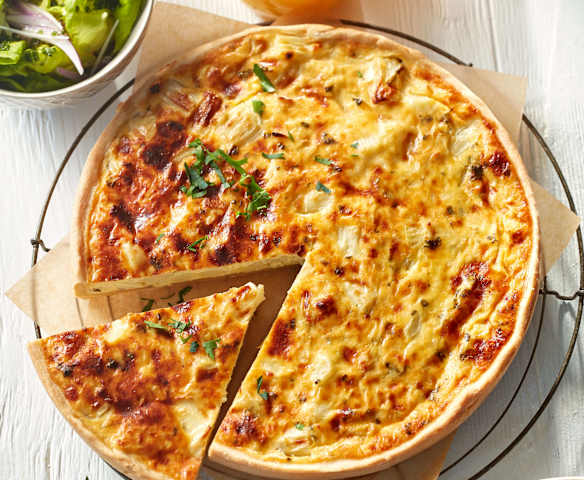 Spargel-Zwiebelkuchen