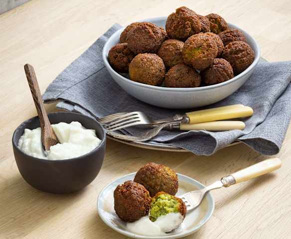 Broccoli stem falafel