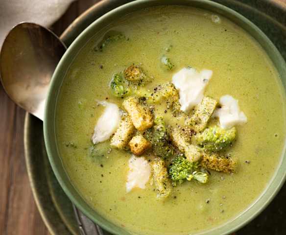 Velouté tout brocoli au gorgonzola