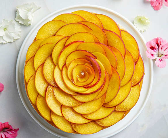 Cheesecake alle pesche Cheesecake alle pesche