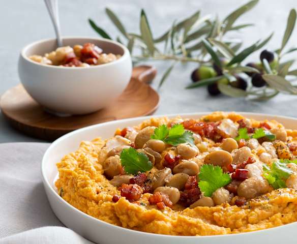 Pumpkin tahini smash