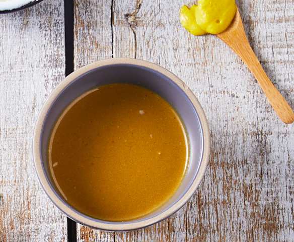 Aderezo de mostaza y balsámico