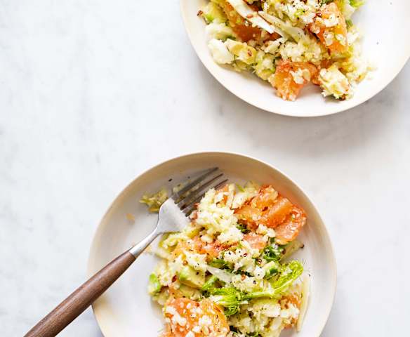 Salade détox au fenouil, avocat et pamplemousse