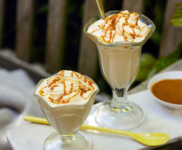 Miso butterscotch milkshake
