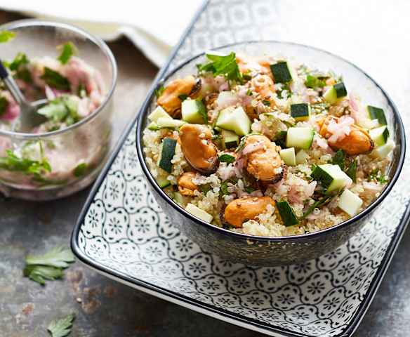 Salade de quinoa aux moules